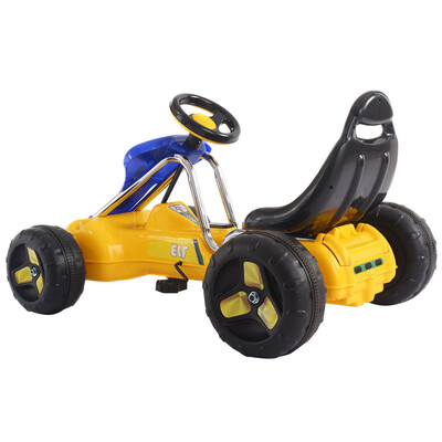 Go Kart Kids Ride On Car Pedal Powered Car 4 Wheel Racer Toy Stealth Outdoor-Yellow
Go Kart Kids Ride On Car Pedal Powered Car 4 Wheel Racer Toy Stealth Outdoor-Yellow