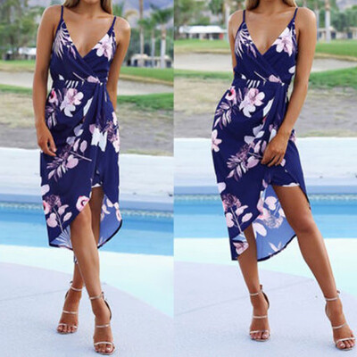 Womens Summer Beach Strappy Dress Boho Floral V-neck Sundress Holiday Clothes
Womens Summer Beach Strappy Dress Boho Floral V-neck Sundress Holiday Clothes