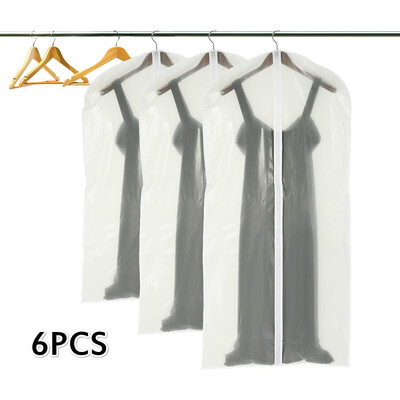 6pcs Clothing Covers Transparent Mothproof Suit Bag Breathable Zipper Clothing Bags Storage Dustcover
6pcs Clothing Covers Transparent Mothproof Suit Bag Breathable Zipper Clothing Bags Storage Dustcover