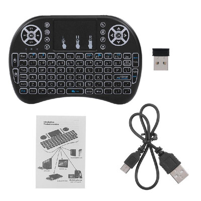 Air Mouse Keyboard 24G Wireless RF Remote Control Backlit Multimedia Remote Touchpad Rechargeable Combos Handheld Keyboard Black
Air Mouse Keyboard 24G Wireless RF Remote Control Backlit Multimedia Remote Touchpad Rechargeable Combos Handheld Keyboard Black