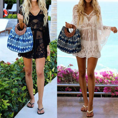 Sexy Women Summer Beach Dress Swimwear Lace Floral Bikini Cover Up Bathing Suit
Sexy Women Summer Beach Dress Swimwear Lace Floral Bikini Cover Up Bathing Suit