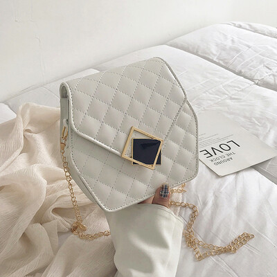 2019 new simple fashion casual shoulder bag versatile texture Messenger bag female polygon rhombic chain bag
2019 new simple fashion casual shoulder bag versatile texture Messenger bag female polygon rhombic chain bag