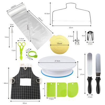 127 Pcs Baking Frosting Baking Tool Sets Pastry Bags Frosting Spreader Fondant Decoration Tools New
127 Pcs Baking Frosting Baking Tool Sets Pastry Bags Frosting Spreader Fondant Decoration Tools New