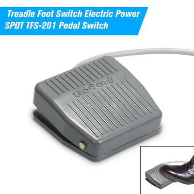 Treadle Foot Switch Electric Power SPDT TFS-201 Pedal Switch DC5-48V AC24-250V 10A Momentary Control NONC Latching Reset Switch
Treadle Foot Switch Electric Power SPDT TFS-201 Pedal Switch DC5-48V AC24-250V 10A Momentary Control NONC Latching Reset Switch
