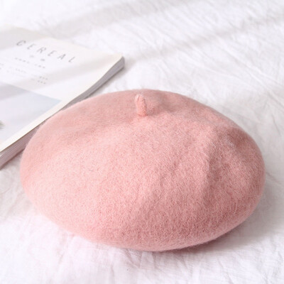 Lady Spring Winter Berets Hat Painter Style Hat Women Wool Vintage Berets Solid Color Caps Female Bonnet Warm Walking Cap 
Lady Spring Winter Berets Hat Painter Style Hat Women Wool Vintage Berets Solid Color Caps Female Bonnet Warm Walking Cap
