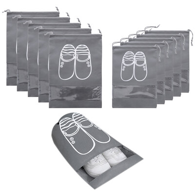 10 Pack Non-Woven Drawstring Shoe Storage Bag Men Women Travel Gym Shoe Packing Organizer Bag Pouch
10 Pack Non-Woven Drawstring Shoe Storage Bag Men Women Travel Gym Shoe Packing Organizer Bag Pouch
