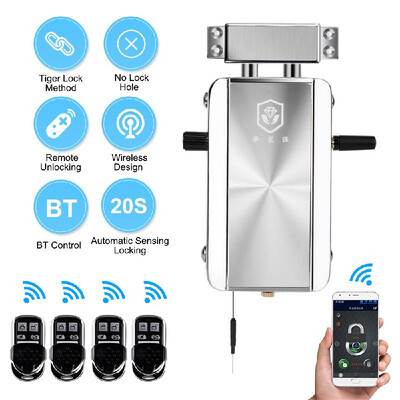 Intelligent Remote Control Lock Invisible Anti-theft Security Home Door Lock Support Remote Control Switch Lock BT APP Control Ind
Intelligent Remote Control Lock Invisible Anti-theft Security Home Door Lock Support Remote Control Switch Lock BT APP Control Ind