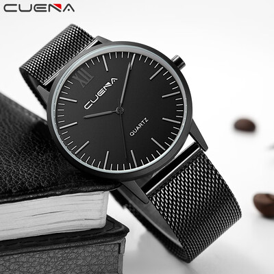 Gobestart Fashion Men Crystal Stainless Steel Analog Quartz Wrist Watch Bracelet