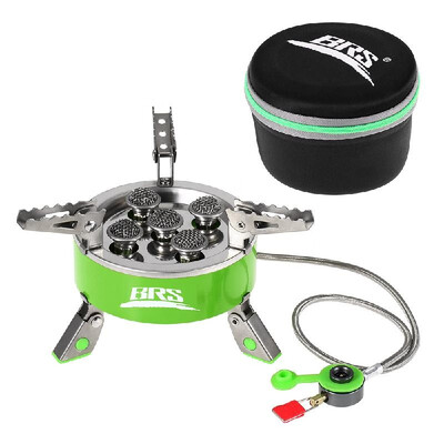 Outdoor Windproof Folding Gas Stove Camping Hiking Picnic Foldable Stove Stainless Steel Cooking Stove Furnace