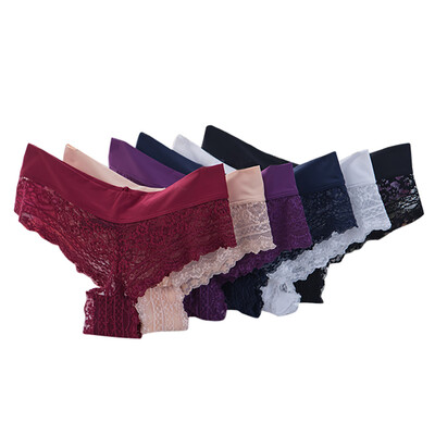 Toponeto Women Lace Hipster Panty Hollow Transparent T-pants Middle-waisted Underpants
Toponeto Women Lace Hipster Panty Hollow Transparent T-pants Middle-waisted Underpants