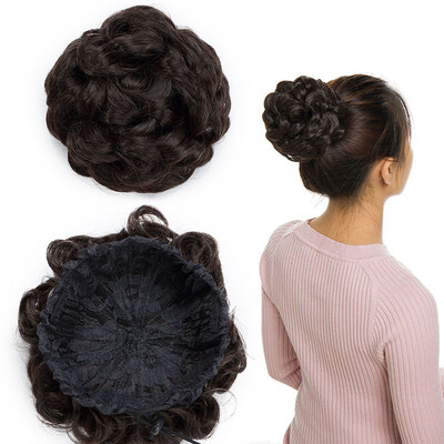 Messy Hair Bun Chignons Synthetic Hair Extensions Wavy Updo Scrunchy Hairpieces
Messy Hair Bun Chignons Synthetic Hair Extensions Wavy Updo Scrunchy Hairpieces