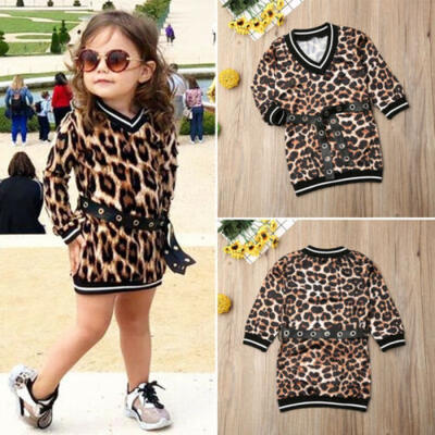 UK Toddler Kids Baby Girl Leopard Print Clothes V-neck Sweater DressBelt Outfit
UK Toddler Kids Baby Girl Leopard Print Clothes V-neck Sweater DressBelt Outfit
