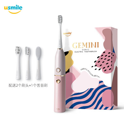 Usmile electric toothbrush adult couple version sonic grade twin electric toothbrush peach powder 
Usmile electric toothbrush adult couple version sonic grade twin electric toothbrush peach powder