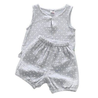 Summer Kid Clothes Set Children Cute Star Tree Print Sleeveless Boys Girls Tank Tops&Shorts Two Pieces Outfits
Summer Kid Clothes Set Children Cute Star Tree Print Sleeveless Boys Girls Tank Tops&Shorts Two Pieces Outfits