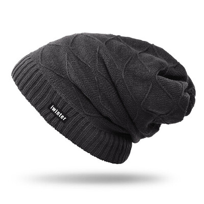 Men Women Winter Warm Cuff Plain Beanie Knit Hat Skull Slouchy Ski Cap Useful
