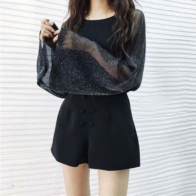 Women Round Collar Summer Mesh Stitching Solid Color Loose Bell Sleeve Casual Simple Wild T-Shirt
Women Round Collar Summer Mesh Stitching Solid Color Loose Bell Sleeve Casual Simple Wild T-Shirt