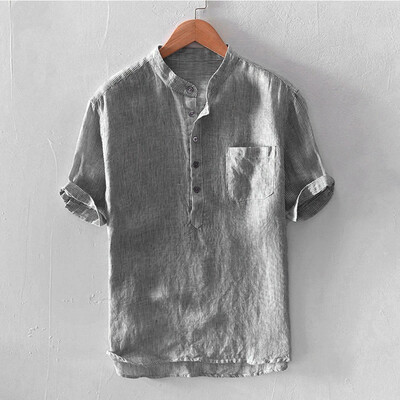 Toponeto Mens Baggy Stripe Cotton Linen Short Sleeve Button Pocket T Shirts Tops Blouse
Toponeto Mens Baggy Stripe Cotton Linen Short Sleeve Button Pocket T Shirts Tops Blouse
