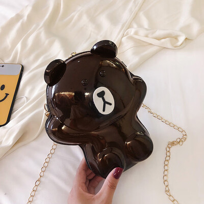 2019 new cartoon cute little bear girl casual shoulder Messenger bag hard shell fashion wild chain cosmetic bag
2019 new cartoon cute little bear girl casual shoulder Messenger bag hard shell fashion wild chain cosmetic bag