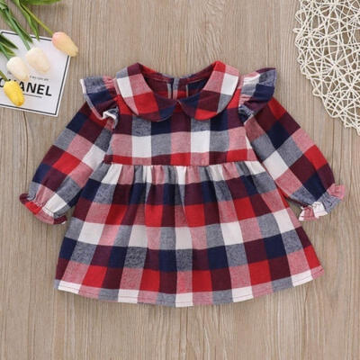 Newborn Baby Girl Princess Dress Kid Spring Long Sleeve Plaid Party Dresses Casual Clothes
Newborn Baby Girl Princess Dress Kid Spring Long Sleeve Plaid Party Dresses Casual Clothes