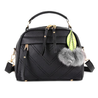 Solid Color Leaf Hair Ball Pendant Shoulder Handbags Women Crossbody Bags
Solid Color Leaf Hair Ball Pendant Shoulder Handbags Women Crossbody Bags