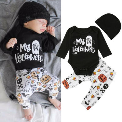 Newborn Baby Boy Girl My 1st Halloween Romper Jumpsuit Pants Outfits Set Clothes
Newborn Baby Boy Girl My 1st Halloween Romper Jumpsuit Pants Outfits Set Clothes