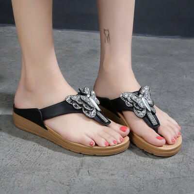 Rose Women Rhinestone Butterfly Thick-Bottomed Flip-Flops Shoes Bohemian Casual Shoes
Rose Women Rhinestone Butterfly Thick-Bottomed Flip-Flops Shoes Bohemian Casual Shoes