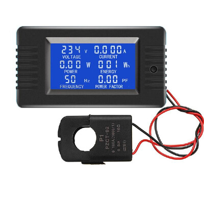 PZEM-022 Open&Close CT 100A AC Digital Display Power Monitor Meter Voltmeter Ammeter Frequency Current Voltage Factor Meter wi
PZEM-022 Open&Close CT 100A AC Digital Display Power Monitor Meter Voltmeter Ammeter Frequency Current Voltage Factor Meter wi