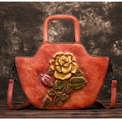 Women Retro Shoulder Embossed Messenger Cross Body Handbag Tote National Style Top Handle Bags Female Brush Genuine Leather Bag
Women Retro Shoulder Embossed Messenger Cross Body Handbag Tote National Style Top Handle Bags Female Brush Genuine Leather Bag