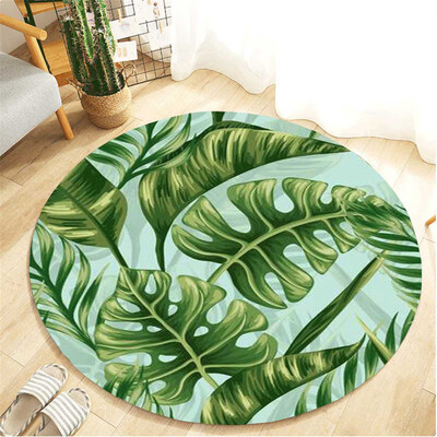 Toponeto Tropical Plant leaves Pattern Round Flannel Bathroom Kitchen Carpet 80cm
Toponeto Tropical Plant leaves Pattern Round Flannel Bathroom Kitchen Carpet 80cm