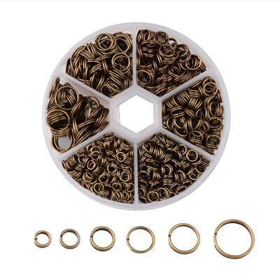 PH PANDAHALL 1 Box 6 Sizes Antique Bronze Iron Split Rings Double Loop Jump Ring Jewelry Making
PH PANDAHALL 1 Box 6 Sizes Antique Bronze Iron Split Rings Double Loop Jump Ring Jewelry Making
