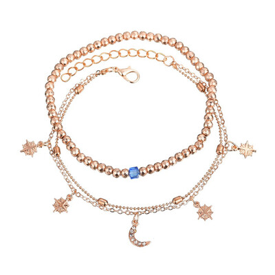 Ankle Bracelet Acrylic Bracelet Multi Layer Bead Chain Anklet Bracelets