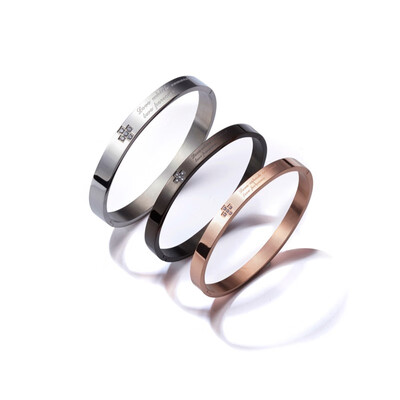 Black Cold Breeze Couple Bracelet English Letters Plated Rose Gold Bracelet Cross Metal Titanium Steel Valentines Day Jewelry
Black Cold Breeze Couple Bracelet English Letters Plated Rose Gold Bracelet Cross Metal Titanium Steel Valentines Day Jewelry