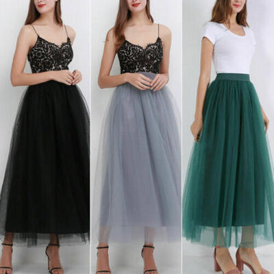 USA Women Tutu Tulle Long Petticoat Wedding Princess Ballet Dress Underskirt
USA Women Tutu Tulle Long Petticoat Wedding Princess Ballet Dress Underskirt