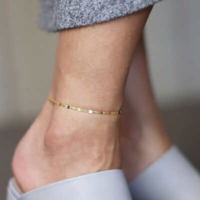 Europe&the United States cross-border new womens anklet simple copper anklet wholesale AliExpress new anklet 
Europe&the United States cross-border new womens anklet simple copper anklet wholesale AliExpress new anklet