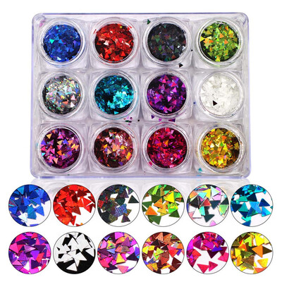 Gobestart Nail Glitter Sequins Paillette Triangle Pentagram 3D Nail Art Decoration 
Gobestart Nail Glitter Sequins Paillette Triangle Pentagram 3D Nail Art Decoration