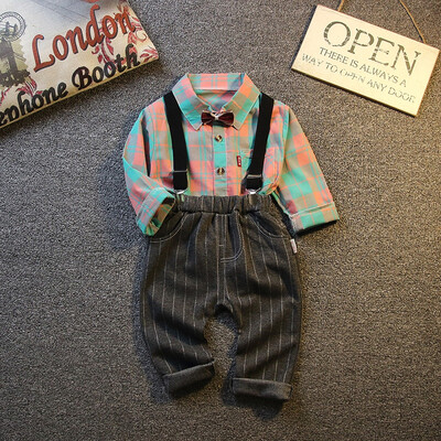 Toddler Newborn Boy Autumn Outfits Long Sleeve Plaid Print TopStrap Trousers Casual Sets
Toddler Newborn Boy Autumn Outfits Long Sleeve Plaid Print TopStrap Trousers Casual Sets