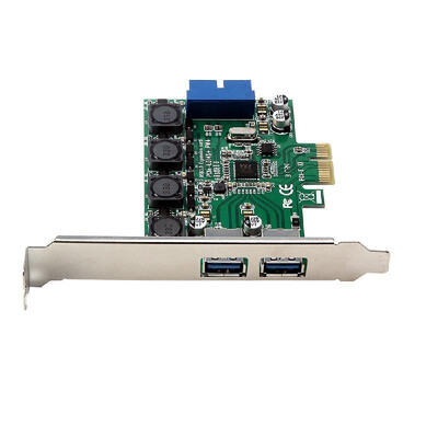 High-Speed 2-Port USB 30 19-PIN to PCI-E Expansion Card PCI Express Adapter Converter Card For Desktop PC
High-Speed 2-Port USB 30 19-PIN to PCI-E Expansion Card PCI Express Adapter Converter Card For Desktop PC