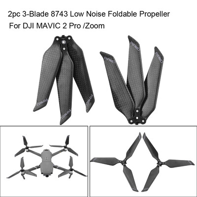 Tailored 2PCs Carbon Fiber 8743 Foldable Propeller Low Noise 3-Blade For DJI Mavic 2 Pro
Tailored 2PCs Carbon Fiber 8743 Foldable Propeller Low Noise 3-Blade For DJI Mavic 2 Pro