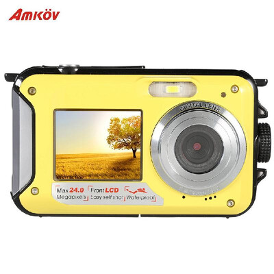 Amkov Double Dual LCD Display 27" Main Screen HD 24MP 16X Digital Zoom 1080P 30FPS Anti-shake Selfie Self-portrait Digital Camera
Amkov Double Dual LCD Display 27" Main Screen HD 24MP 16X Digital Zoom 1080P 30FPS Anti-shake Selfie Self-portrait Digital Camera