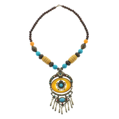 1Pc Retro BlueRed Vintage Bohemia Bib Tibetan Silver Pendant Long Chain Sweater Necklace New High Quality Women 
1Pc Retro BlueRed Vintage Bohemia Bib Tibetan Silver Pendant Long Chain Sweater Necklace New High Quality Women