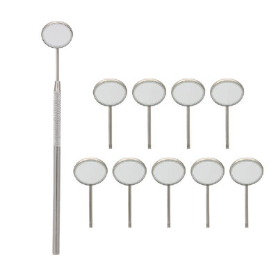 10Pcs MirrorHandle Dental Mirror Stainless Steel Mouth Mirror Dental Hygiene Kit Instrument Dentist Tools
10Pcs MirrorHandle Dental Mirror Stainless Steel Mouth Mirror Dental Hygiene Kit Instrument Dentist Tools