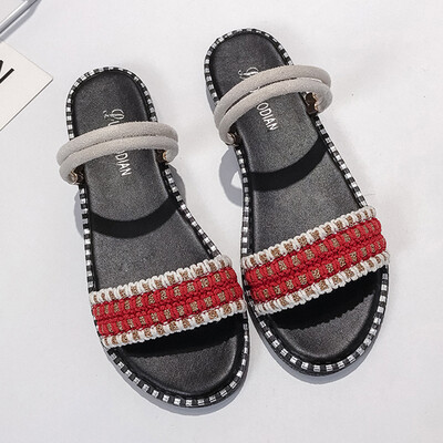 Sandals Female Summer Student Flat Bottom Korean Version Baitao Roman Simple Slippers Fashion One Shoe Two Wears
Sandals Female Summer Student Flat Bottom Korean Version Baitao Roman Simple Slippers Fashion One Shoe Two Wears