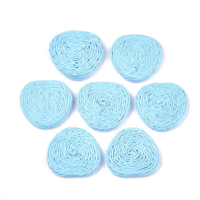 Handmade Woven Beads Paper Imitation Raffia Covered with Wood No HoleUndrilled Triangle Cyan 3033x3233x45mm
Handmade Woven Beads Paper Imitation Raffia Covered with Wood No HoleUndrilled Triangle Cyan 3033x3233x45mm