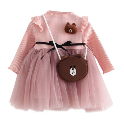 Kids Girls Long Sleeve Lace Dress Cute Baby Clothes Dresses Long Sleeve Princess Vestidos With Bags
Kids Girls Long Sleeve Lace Dress Cute Baby Clothes Dresses Long Sleeve Princess Vestidos With Bags