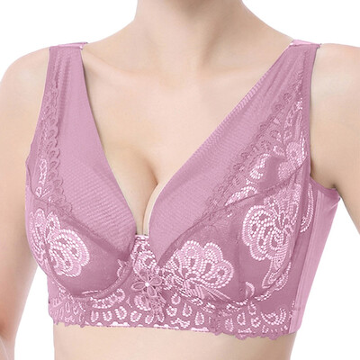 Toponeto Womens Sexy Plus Size Adjustable Breathable Extra-Elastic Lace Translucent Bra
Toponeto Womens Sexy Plus Size Adjustable Breathable Extra-Elastic Lace Translucent Bra
