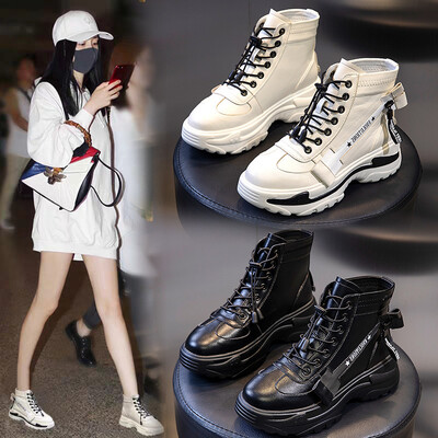 Winter&autumn new Martin boots female British wind retro tube female boots leather round he
Winter&autumn new Martin boots female British wind retro tube female boots leather round he