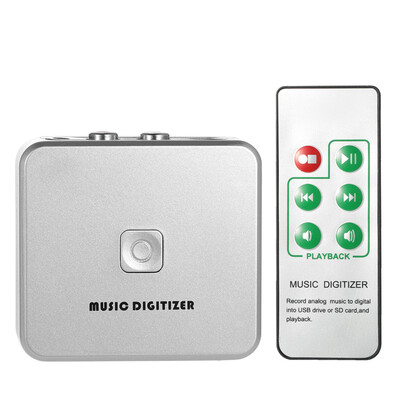 ezcap Audio Capture Recorder Music Digitizer with 35mm & RCA IN Ports Save into SD Card USB Disk as MP3 File with Remote Controll
ezcap Audio Capture Recorder Music Digitizer with 35mm & RCA IN Ports Save into SD Card USB Disk as MP3 File with Remote Controll