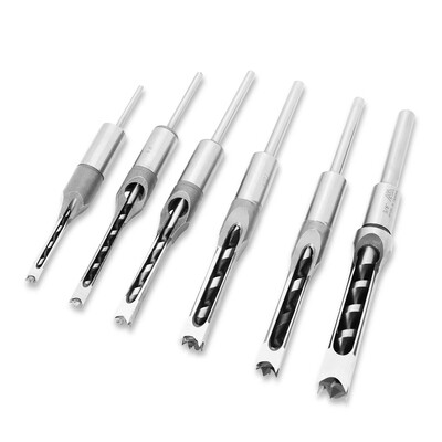 6pcs Woodworking Square Hole Mortise Chisel Drill Bits
6pcs Woodworking Square Hole Mortise Chisel Drill Bits