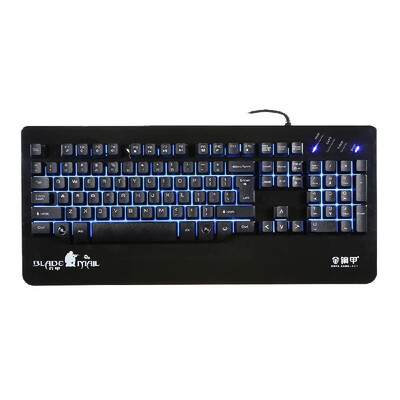 Kingangjia X500 Mechanical Gaming Keyboard Illuminated Keyboard LED Backlit UV Wrist Rest