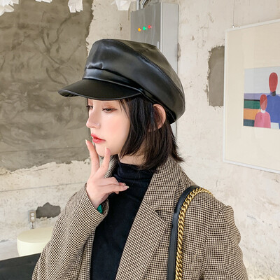 Beret women winter solid color pu leather bud hat temperament retro painter hat casual hundred net red pumpkin hat
Beret women winter solid color pu leather bud hat temperament retro painter hat casual hundred net red pumpkin hat